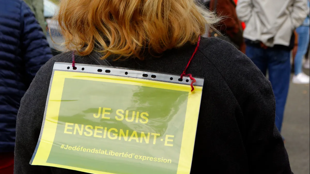 Illustration hommage prof tués